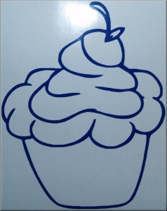 cupcake Cupcake Kitchen Sticker - Decalarama, Peterborough, UK