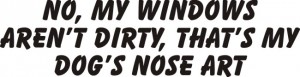 Funny Doggy Nose Art Sticker - Decalarama, Peterborough, UK