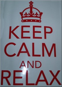 Keep Calm And Relax sticker - Decalarama, Peterborough, UK