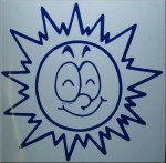 sun Cartoon Sun - Wall Art Sticker