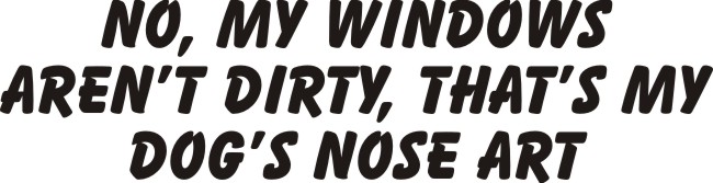 Funny Doggy Nose Art Sticker - Decalarama, Peterborough, UK